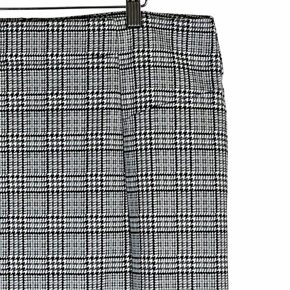 Michael Kors Womens Black Gray White Houndstooth Pencil Skirt XL Back Zip NWOT - Picture 8 of 13